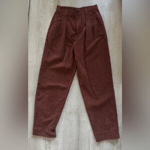Madewell Corduroy High-Rise Tapered Pants